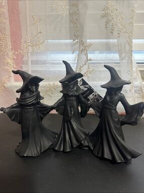 Tahari Halloween black ghost witches decor